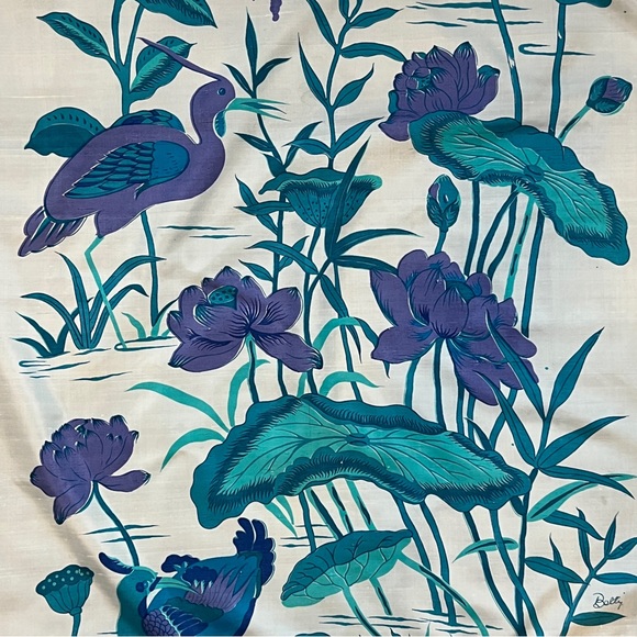 Wading Bird Scarf 36” Square - Picture 2 of 4